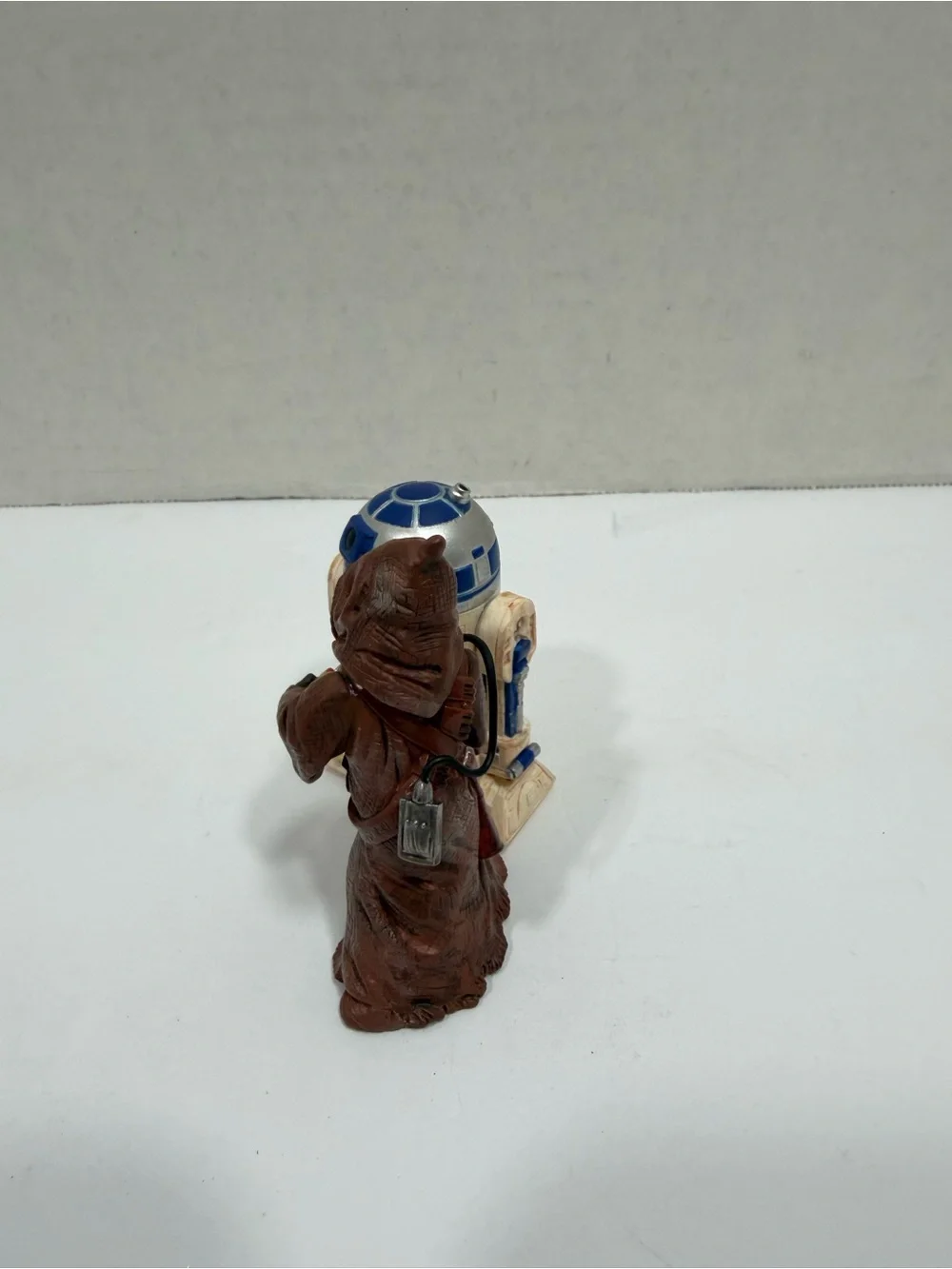 Hallmark Silver and Blue Astromech with Brown-Robed Jawa Figure Set